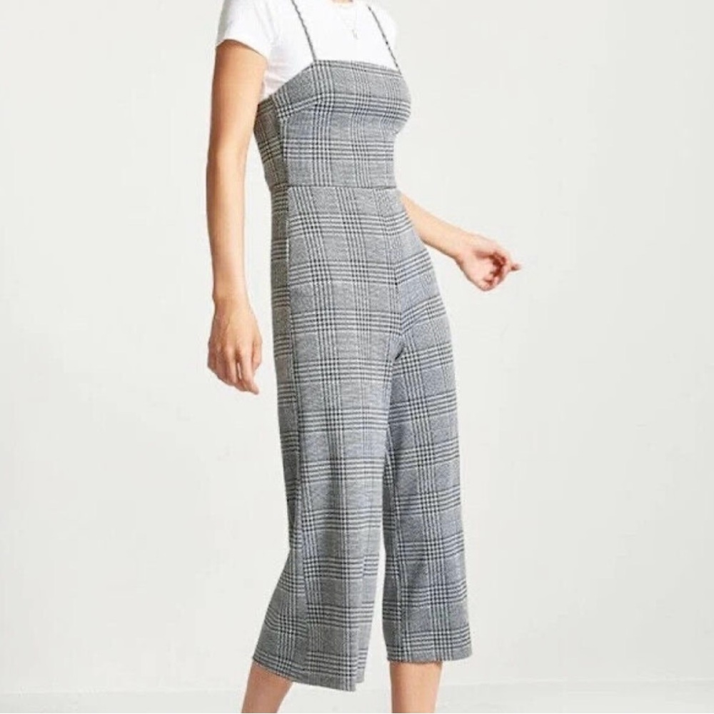 ୨୧ ･ﾟ✧ Forever 21 Plaid Jumpsuit NWT - Picture 2 of 8